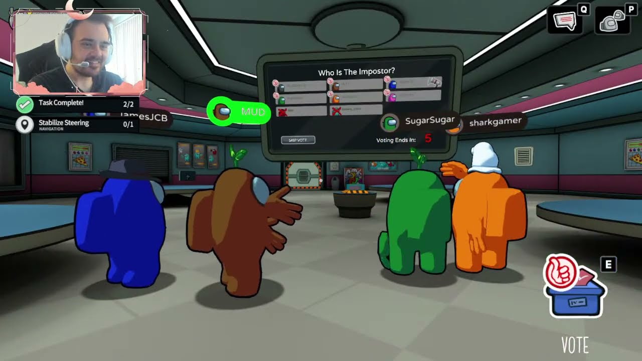 Chaos, Intelligence, and Drama?! (Among Us 3D w/ Voice)