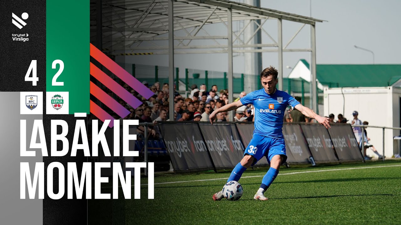 8. kārta: BFC Daugavpils 4:2 FK Liepāja (Labākie momenti)