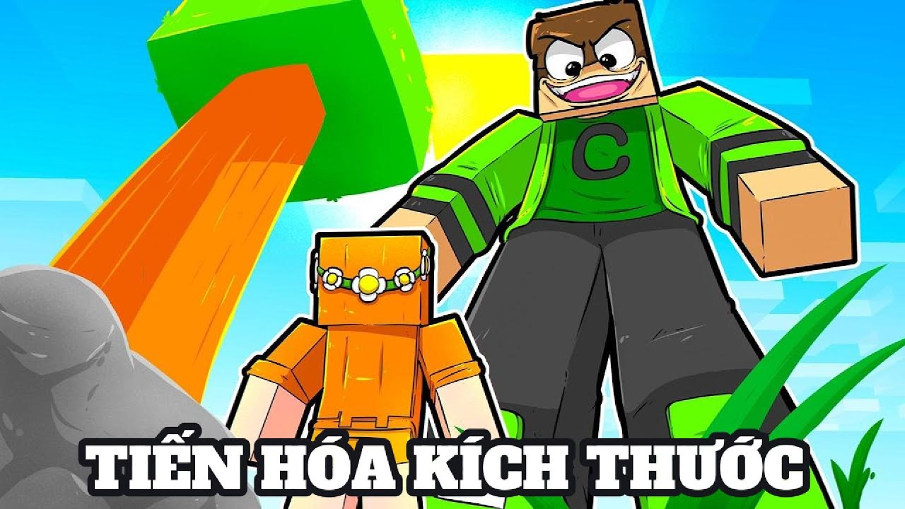 TÔI TIẾN HÓA KÍCH THƯỚC trong Minecraft!