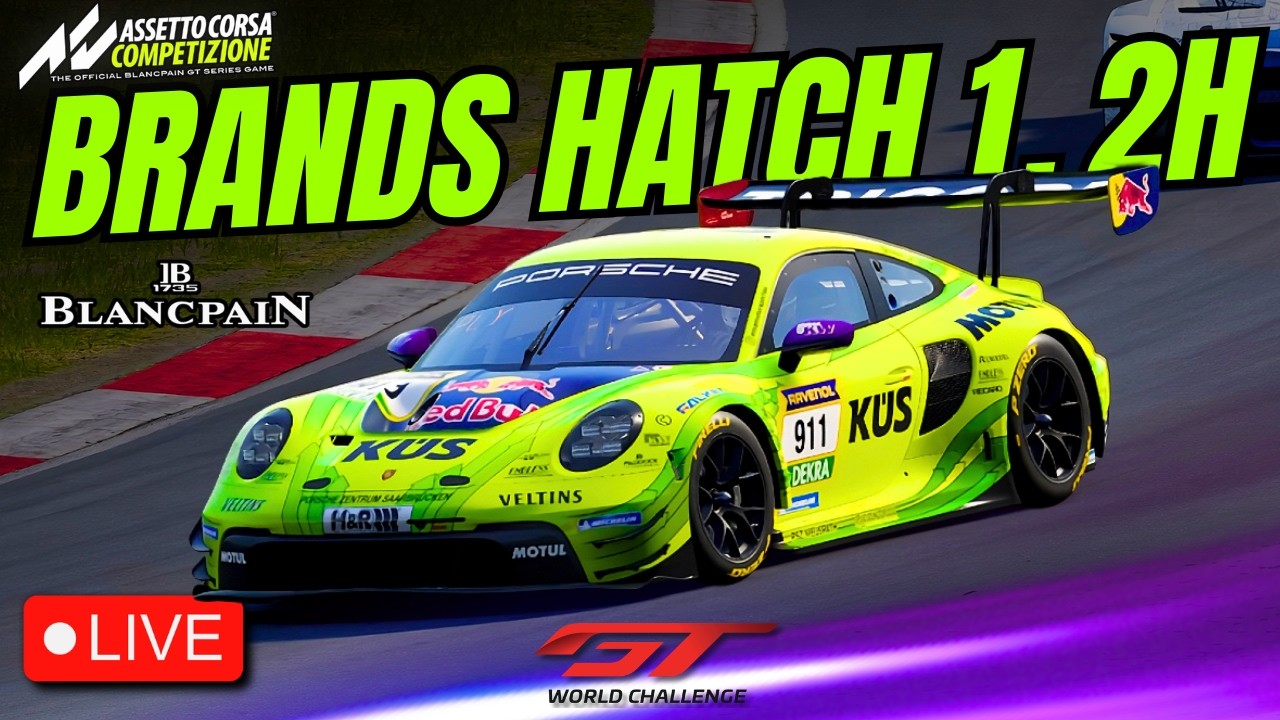 LIVE🔴 ASSETTO CORSA COMPETIZIONE | BRANDS HATCH 1.2H ENDURANCE