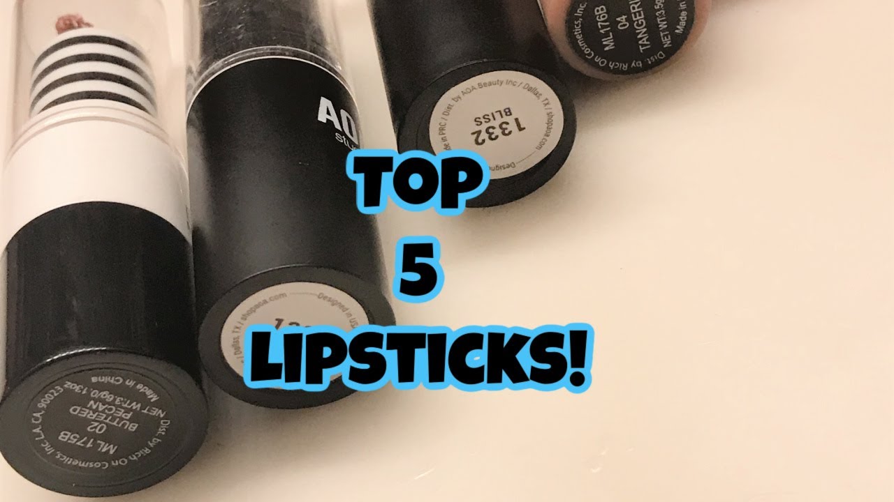 My Top 5 Favorite Lipsticks From ShopMissA 💄