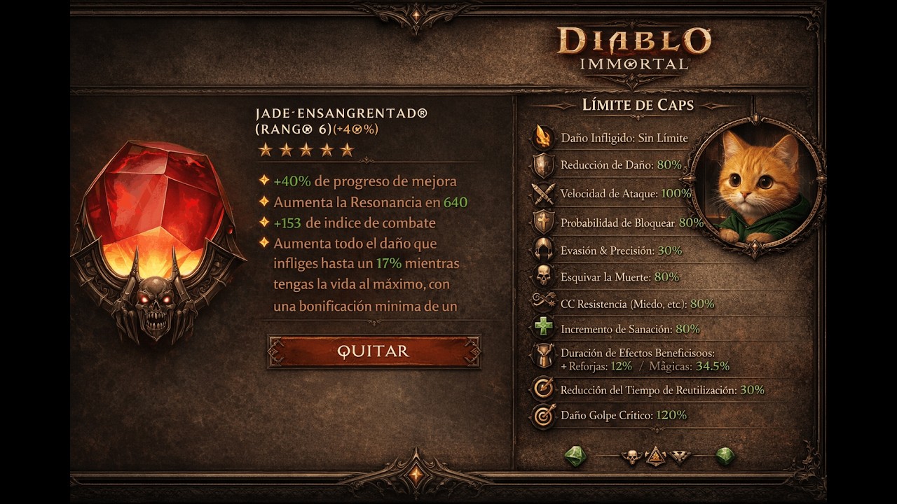 CÁTEDRA PVP ► SUBIR GEMA A 5/5 o GEMA NUEVA? TENGO 500K + TIPS ESTADÍSTICAS | DIABLO IMMORTAL 💎👹🔥