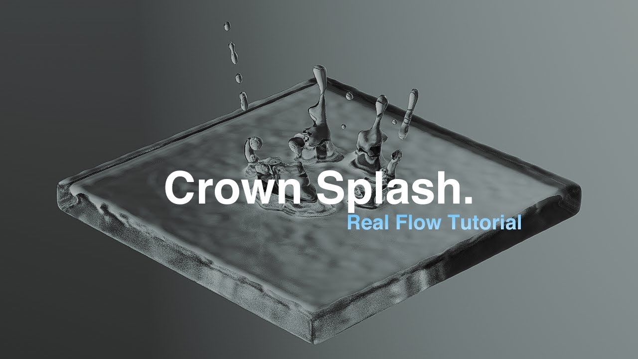 CROWN SPLASH | CINEMA 4D | REAL FLOW | ARNOLD RENDER | 3D RENDER | TUTORIAL | NFT ART