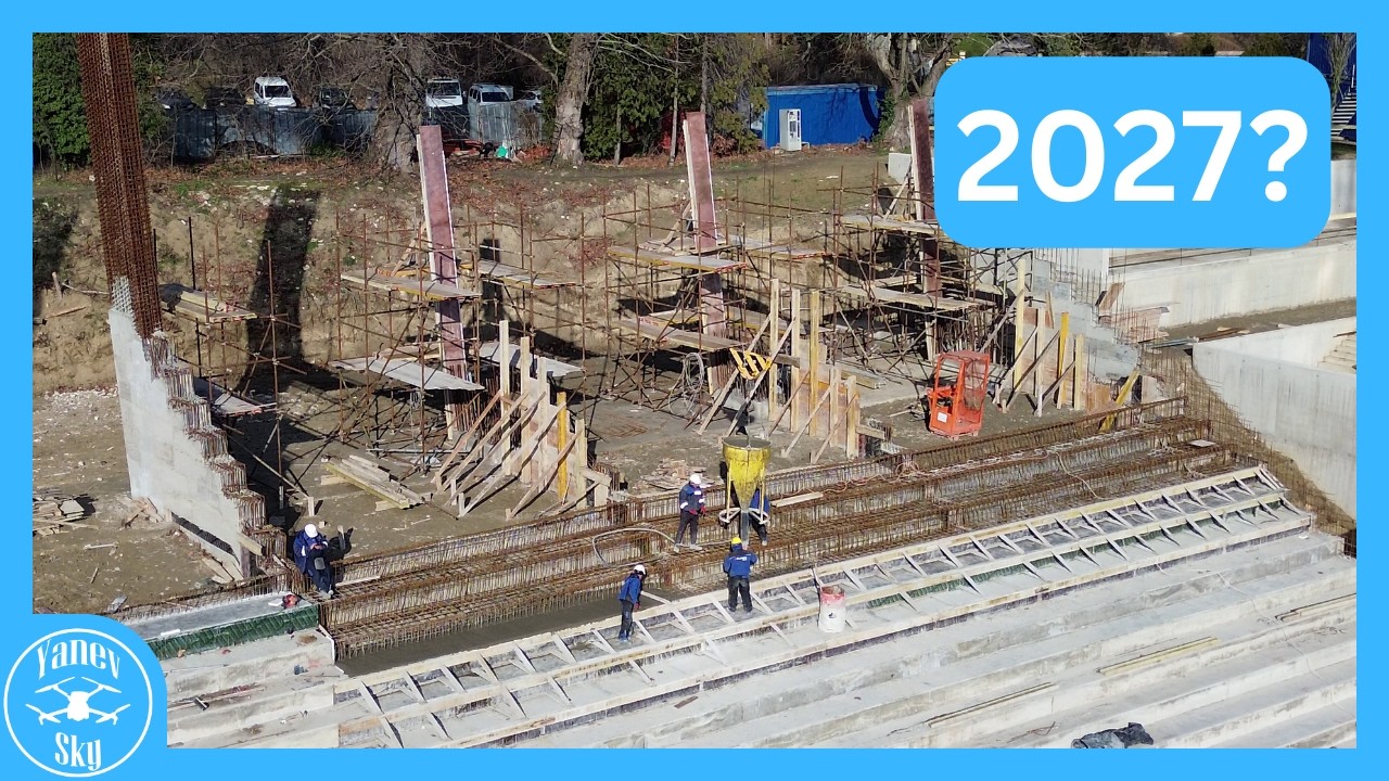 🏗️ Строеж на стадион 