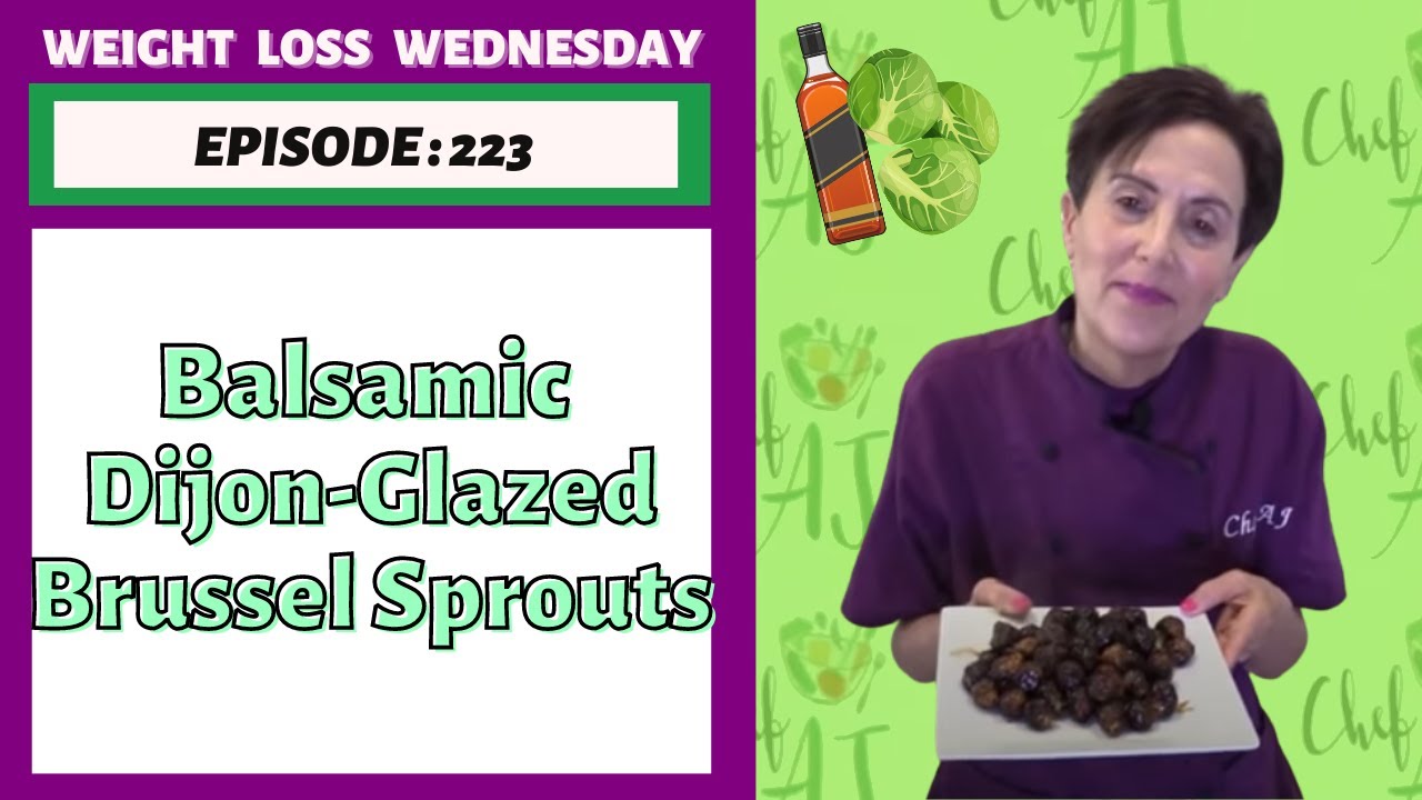 Quick Balsamic Dijon Glazed Brussel Sprouts | Weight Loss Wednesday, Episode 223