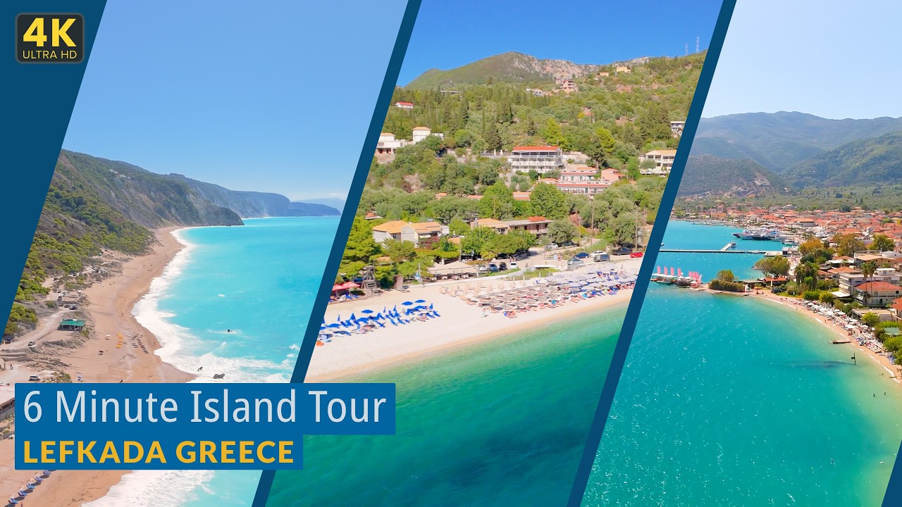 Lefkada Greece | 6 Minute Island Tour: Turquoise Sea and Dramatic Cliffs