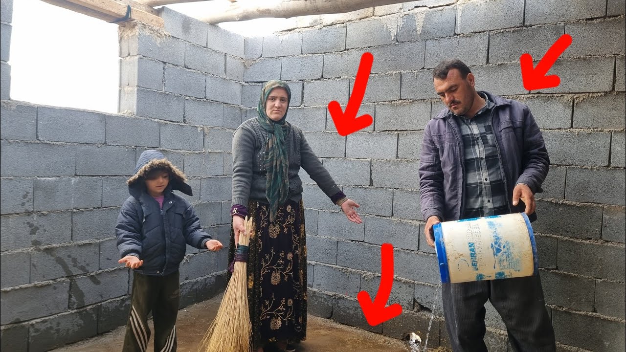 Today we washed the house of the homeless mother, the moment that brought tears to everyone's eyes