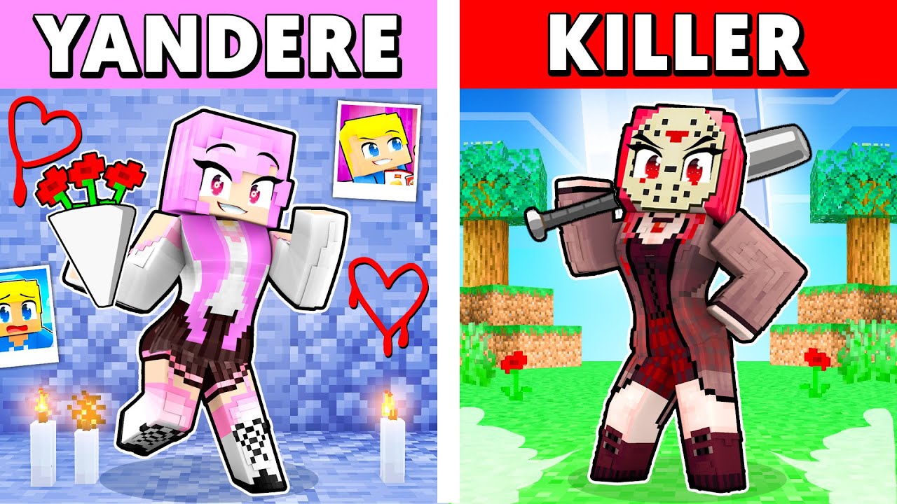 ESCI Con YANDERE o KILLER Su Minecraft?