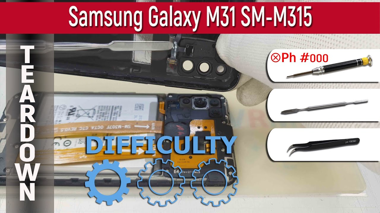 Как разобрать 📱 Samsung Galaxy M31 SM-M315 Разборка и ремонт