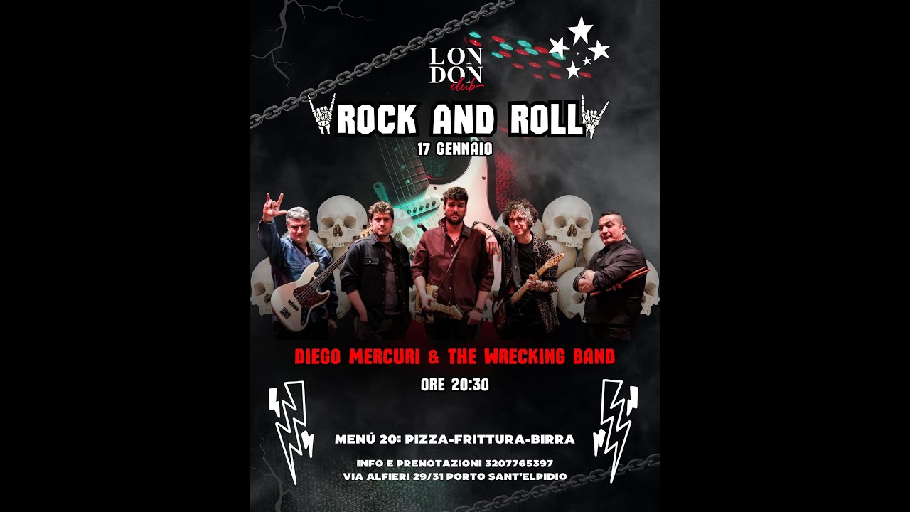 sab 17 gen 2026 - Diego Mercuri & The Wrecking Band live show - Sweet little sixteen (Chuck Berry)