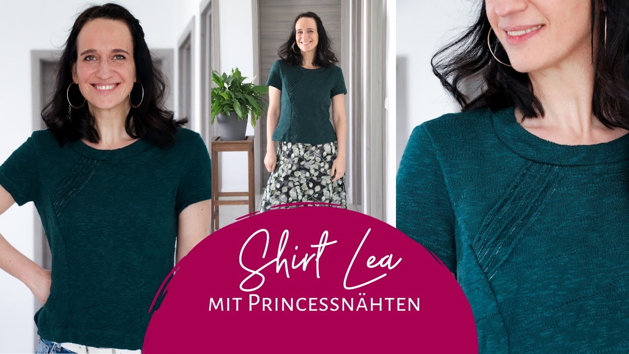 Shirt mit Biesen und Wiener Nähten nähen (Schnittmuster Lea)