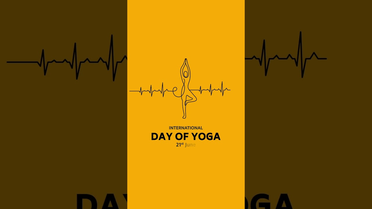 International Yoga Day Animated Greeting | अंतरराष्ट्रीय योग दिवस | 21 June | FREE DOWNLOAD