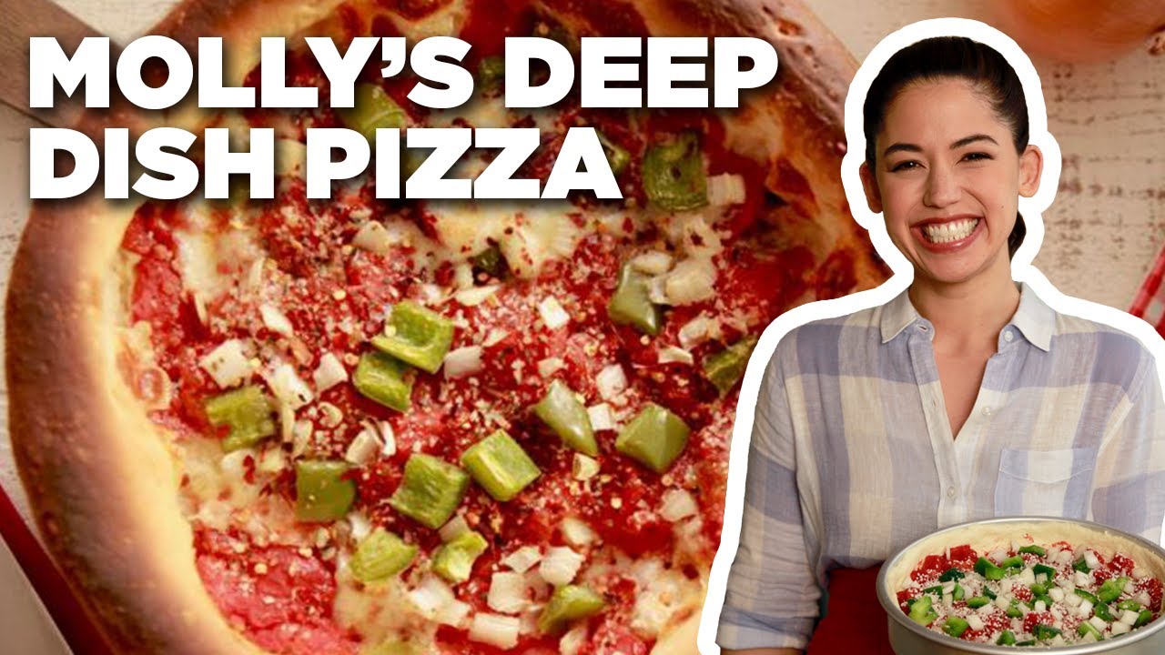 Molly Yeh's Sausage, Peppers and Onion Deep Dish Pizza | Girl Meets Farm | Food Network