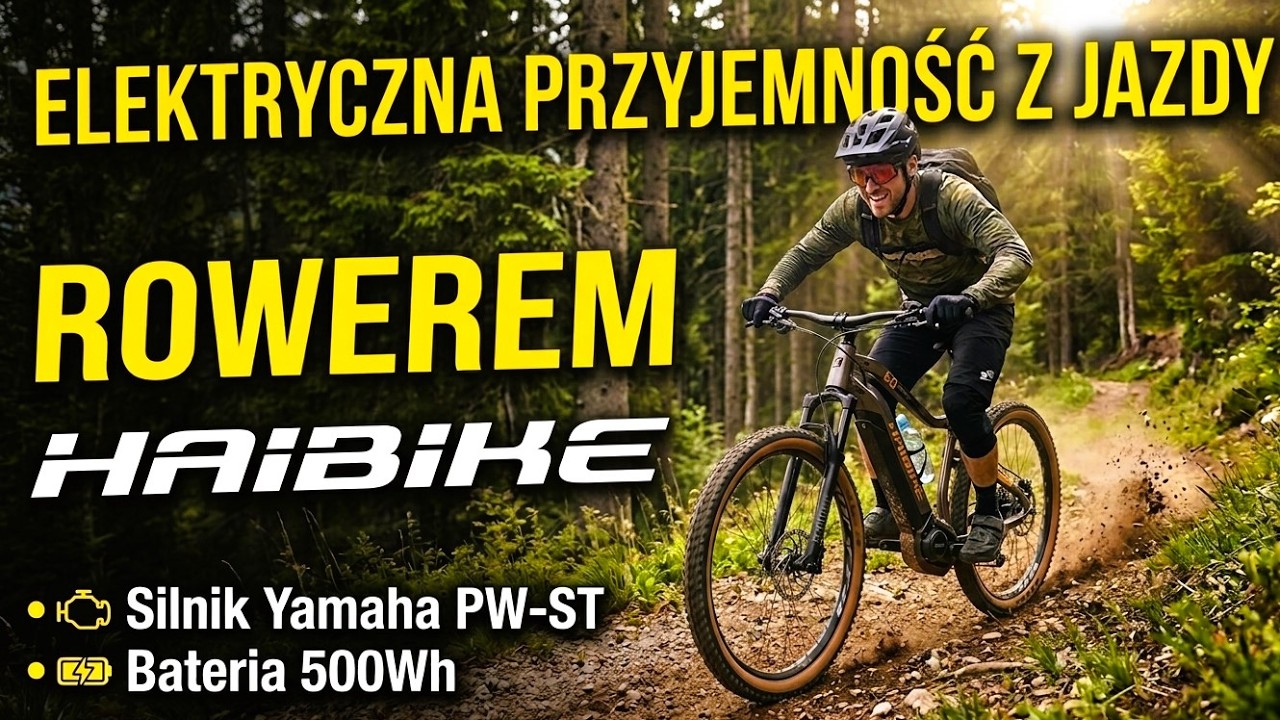 ELEKTRYCZNA przyjemność z jazdy ROWEREM HAIBIKE Yamaha PW-ST 500Wh
