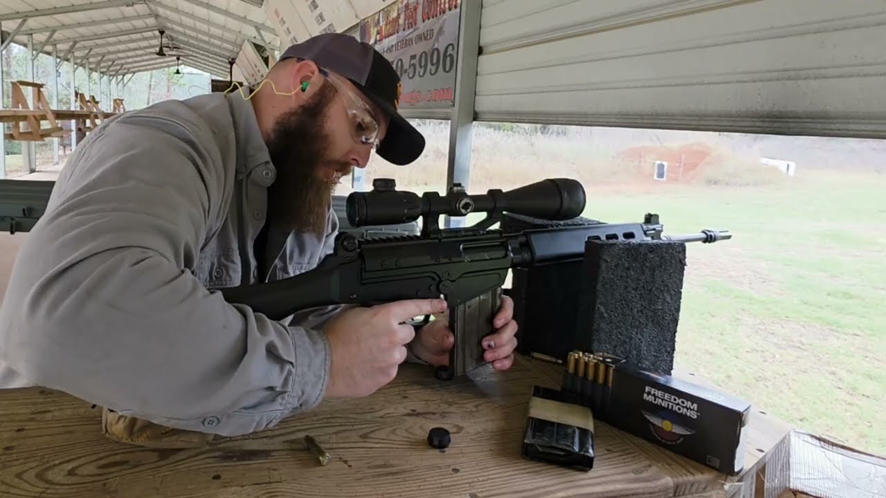 Оценка точности DSA SA58: Минута лошади. Современный тест FN FAL на стрельбище.