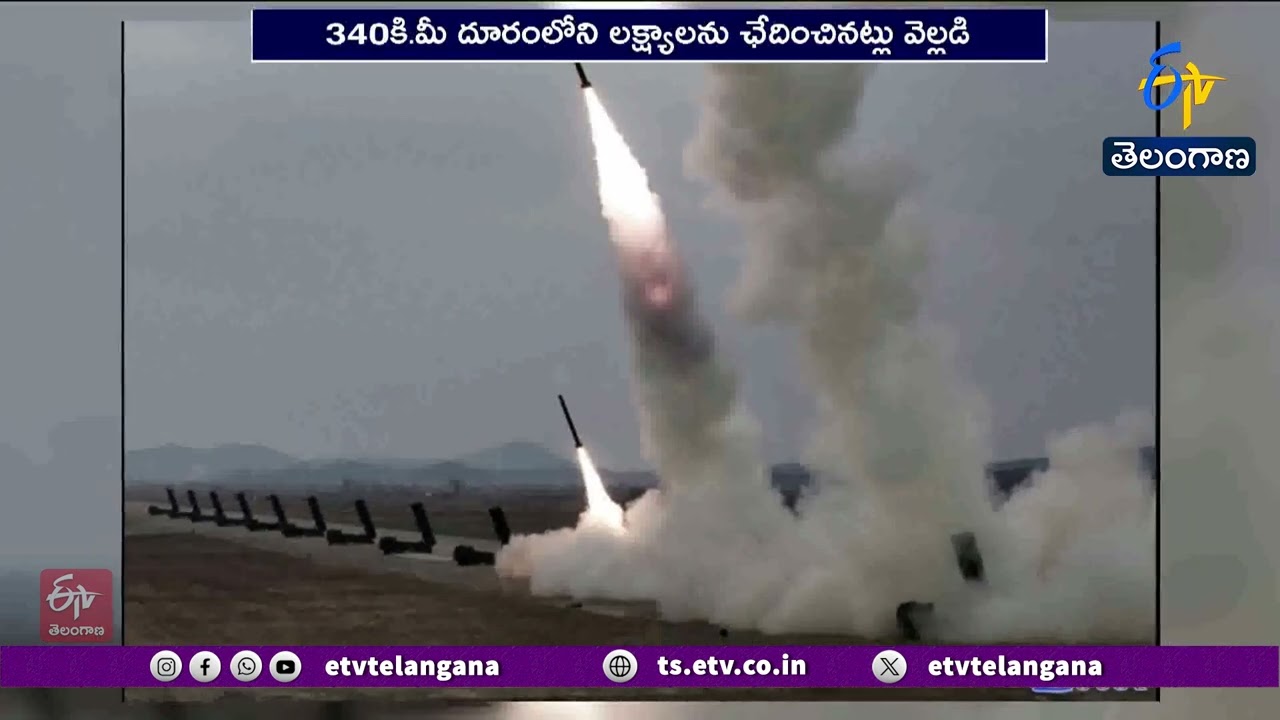 North Korean Leader Kim Observes Test of Rocket Launch Systems with Daughter