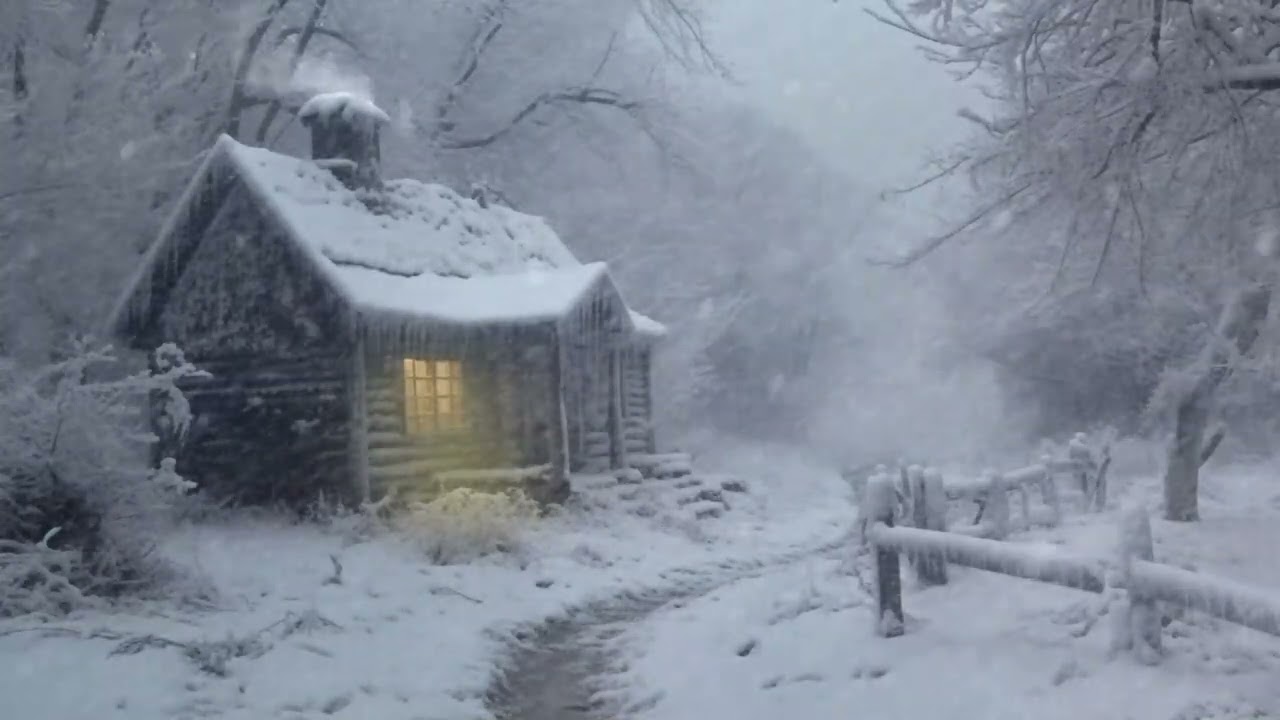 Blizzard Sounds & Wind Sounds for Sleeping┇Howling Wind ┇Winter Storm & Icy Snowstorm Ambience
