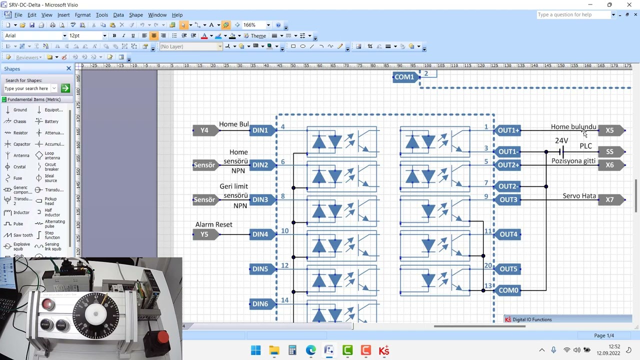 7- Servo Giriş ve Çıkış Parametrelerinin Ayarlanması? Kinco FD3 - Festo CMMB-AS Servo Sürücü