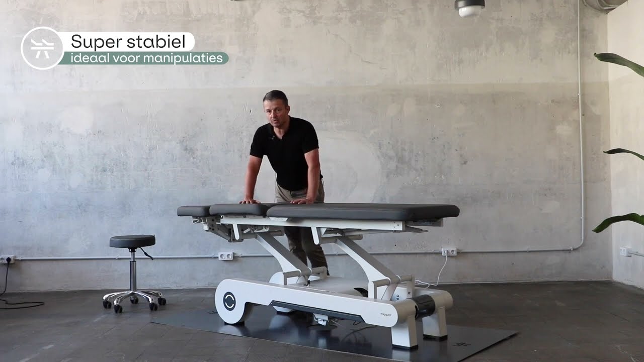 Behandeltafels Naggura N'RUN EVO voor fysiotherapeuten en osteopaten.