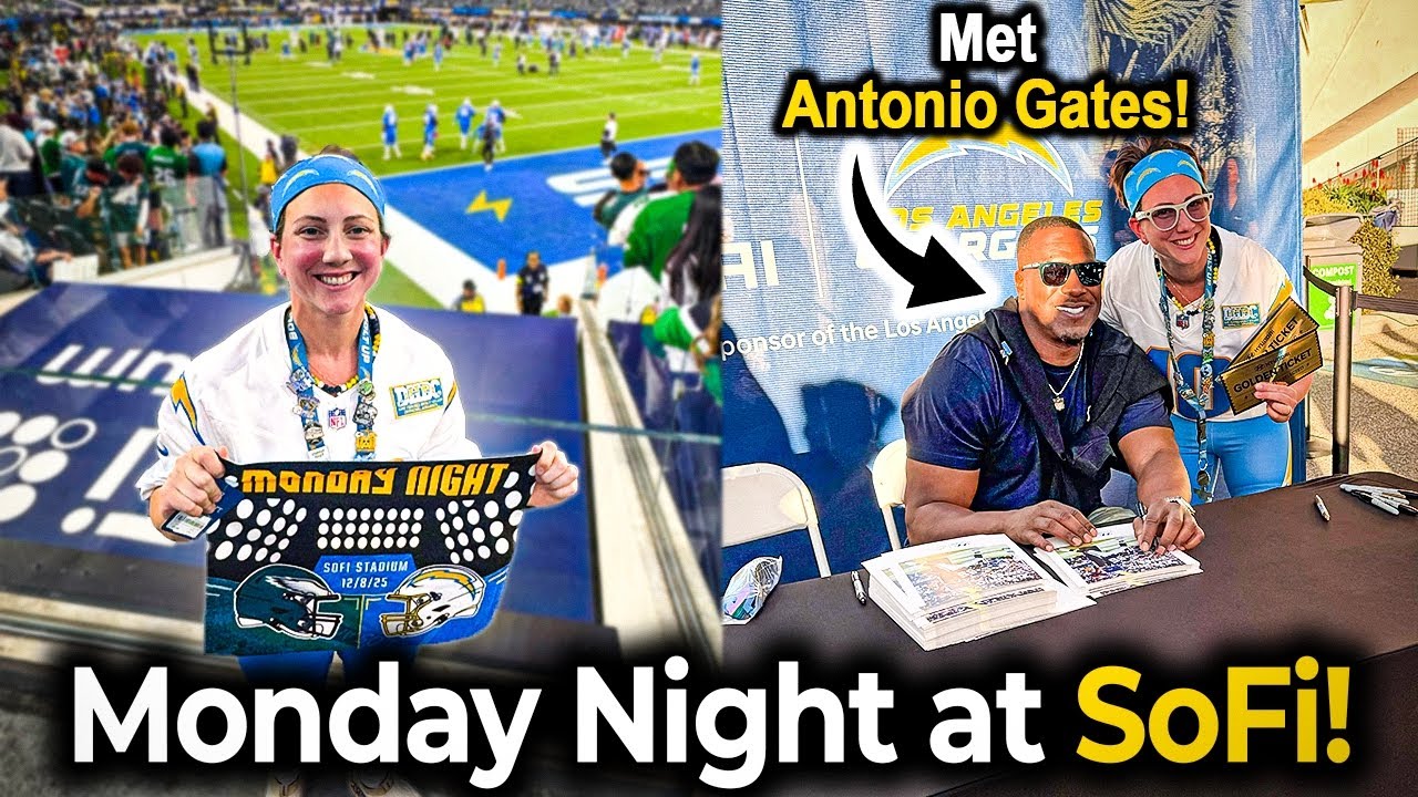Chargers Vs Eagles Vlog | Overtime Win, Antonio Gates Surprise & SoFi Game Day Fun