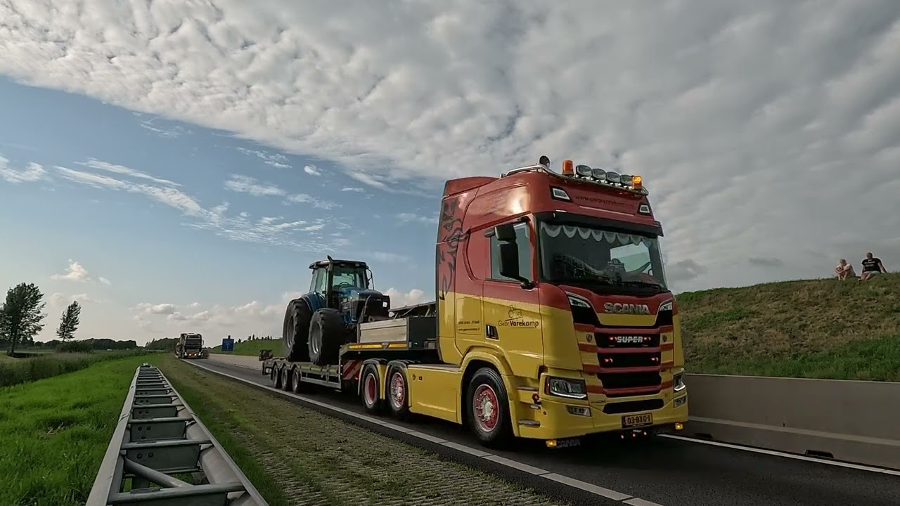 Truckstar Festival 2025 een konvooi met honderd trucks onderweg richting Assen 4K UHD