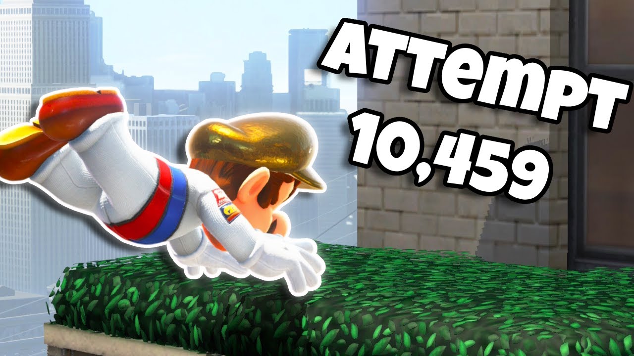 Я выполнил все трюковые прыжки в Super Mario Odyssey