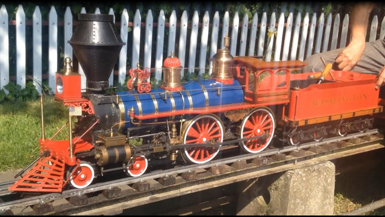 5 inch Gauge American 4-4-0 Washington Live Steam Model Locomotive
