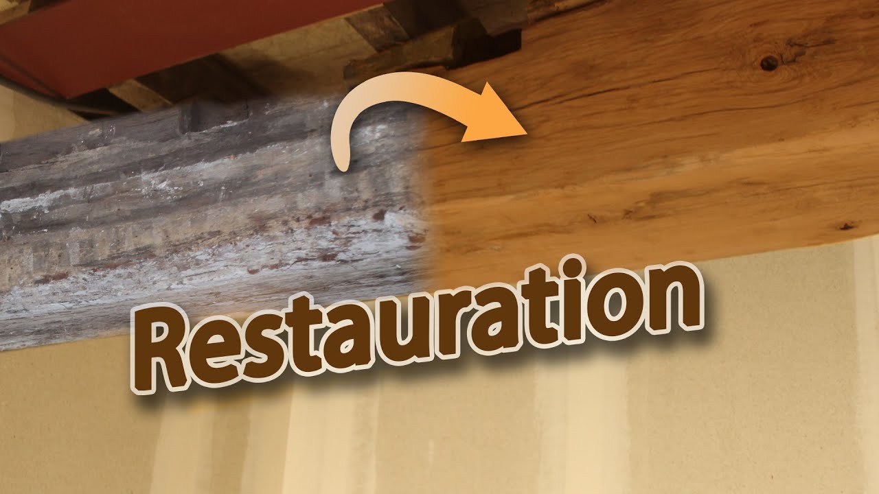 Bringing oak beams back to life ! Restauration project.