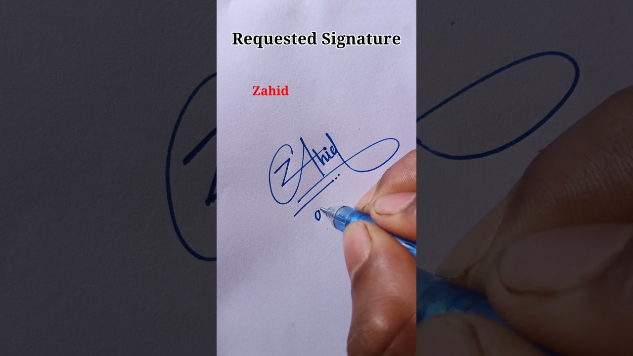 How to signature your name with Z letter?  ❤️