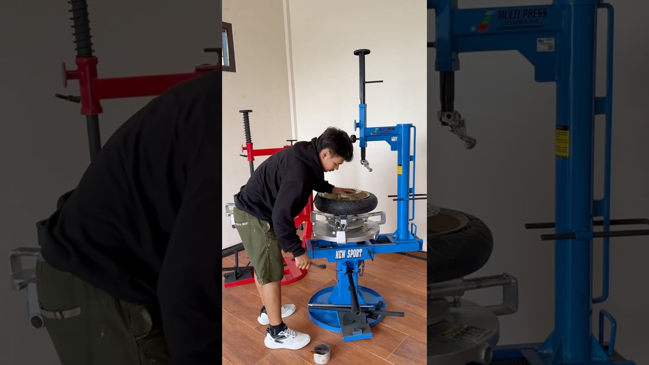 Alat buka ban, tire changer manual, new sport #alatbukaban #tirechangermanual #alatbengkel
