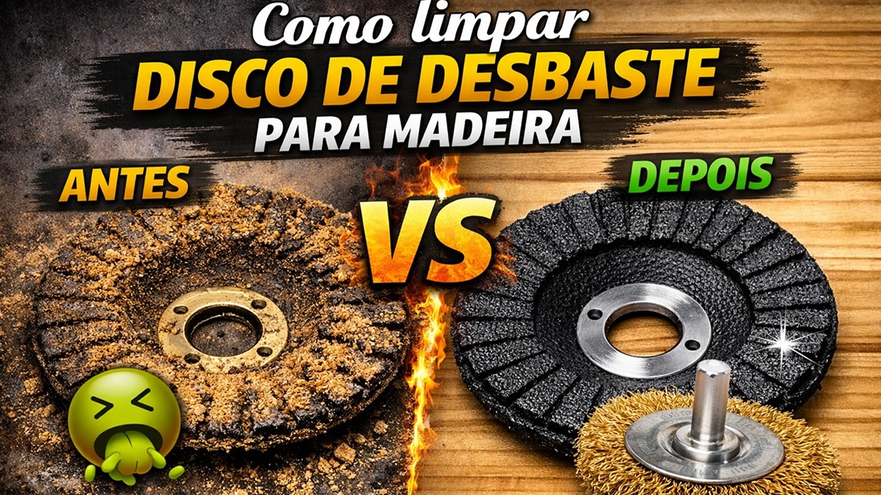 Como LIMPAR DISCO DE DESBASTE para Madeira e Deixar NOVO #diy #woodworking
