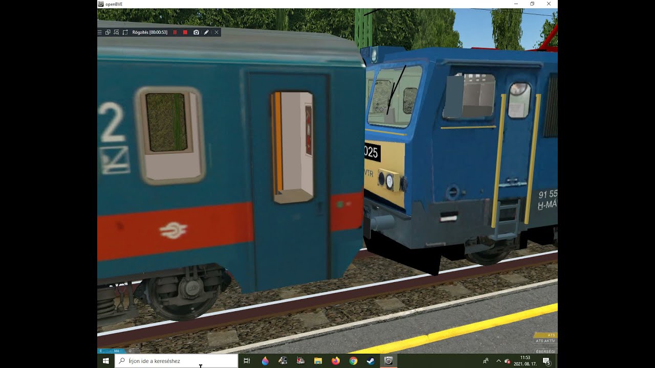 OpenBVE: Hungarian suburban railway line H6 (section): Ganz V63 