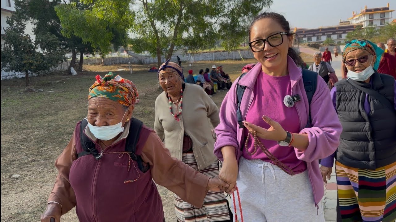 Heartwarming Lingkhor Pilgrimage: Meeting My Amazing Elderly Subscribers! Tibetan Vlogger|| Mundgod