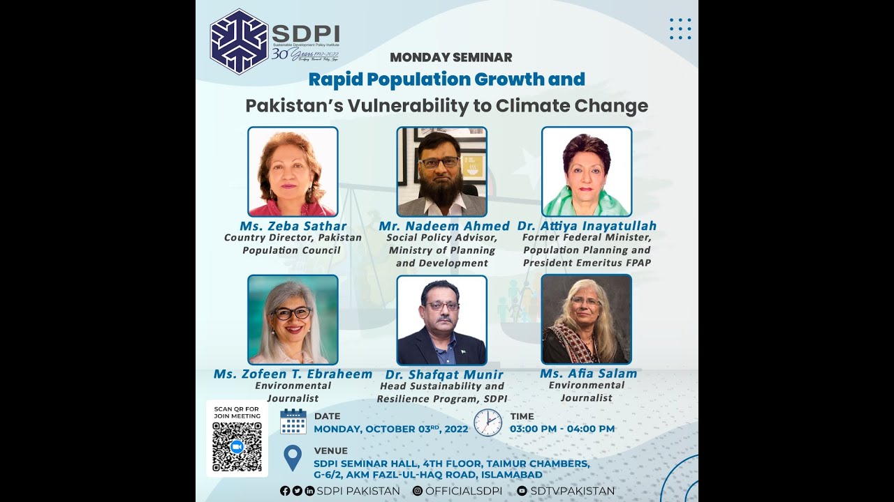 Rapid Population Growth and Pakistan&rsquo;s Vulnerability to Climate Change