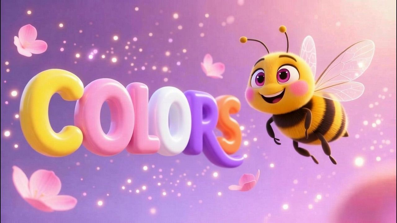 Colors Song for Kids | Buzz Buzz Little Bee 🐝 Learn Colors with Flowers | Preschool Learning