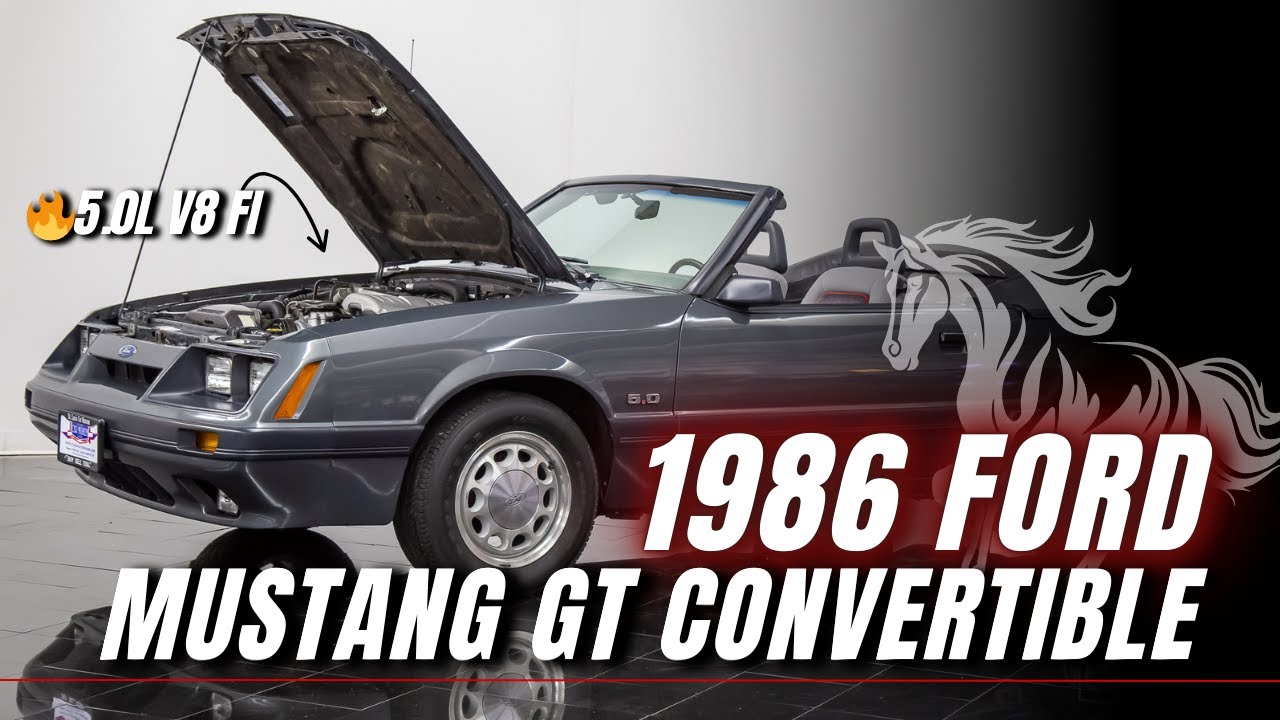 Time Capsule, 1986 Ford Mustang GT Convertible! 𓃗