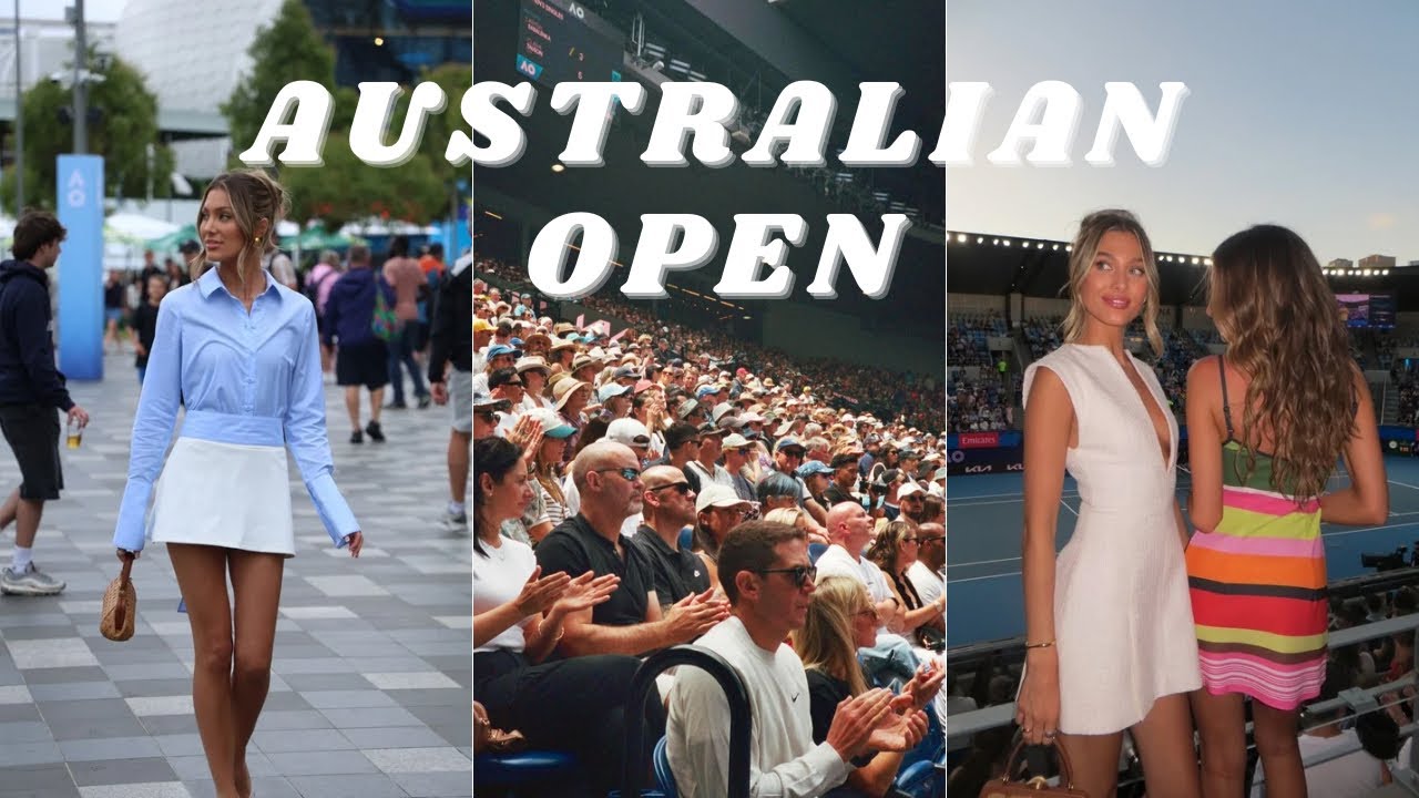 AUSTRALIAN OPEN VLOG - chats, events and the girls 🎾🤍