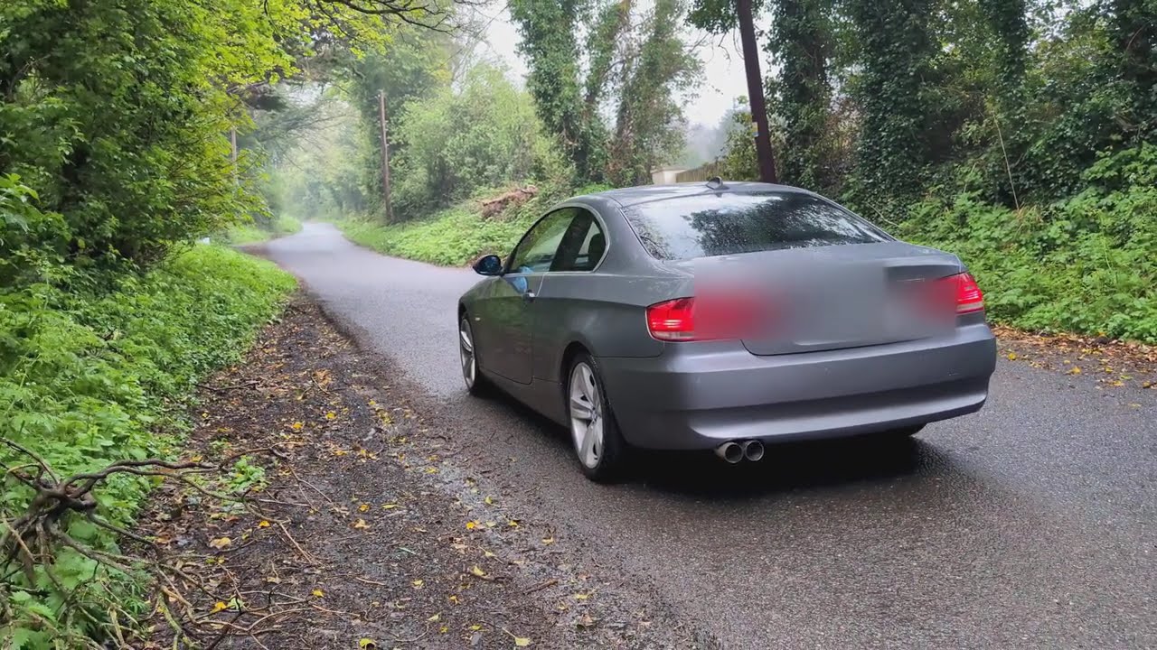 BMW E92 325i, 330i Performance Malian Exhaust Backbox + Dual Tips Revving & Take Off#bmw #e92 #325i