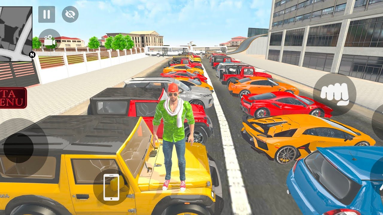 Franklin ne sabhi car building per Chadha Di Indian Theft Auto simulator game 