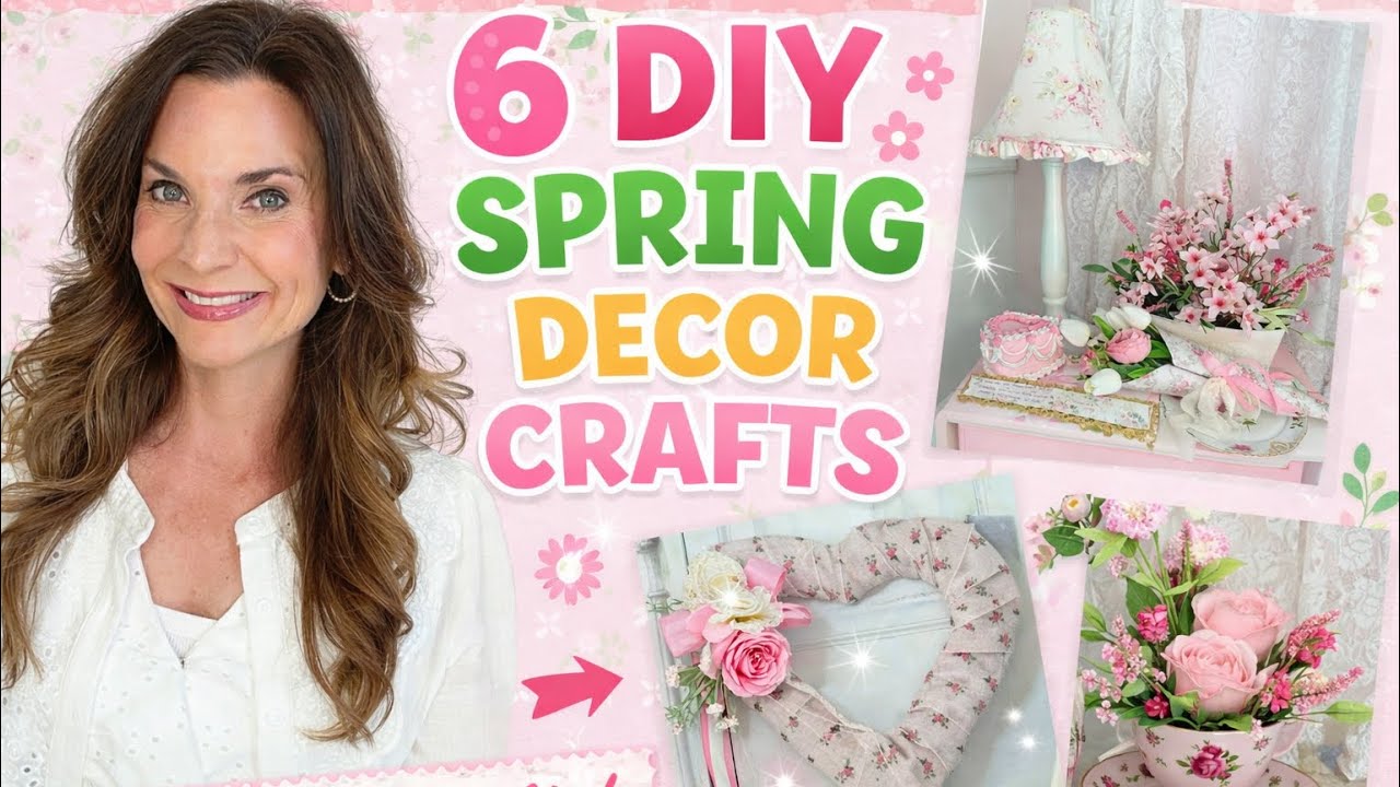 ✨NEW 6 Dollar Tree Spring DIYs 🌸 Easy, Cute & Budget-Friendly Decor! 💕