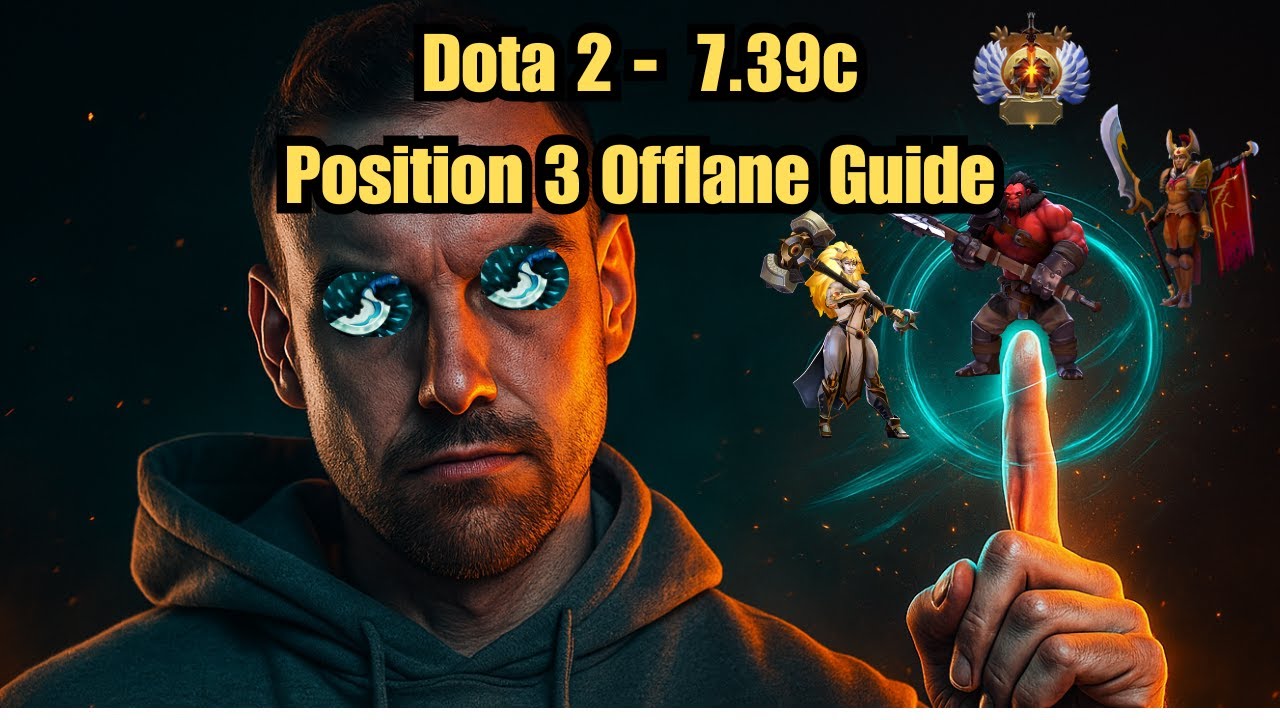 Dota 2 | Pos 3 Offlane Immortal/Pro Guide to gain MMR (Patch 7.39c)