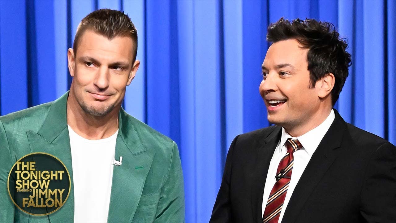 Rob Gronkowski Crashes Jimmy's Monologue to Share His Super Bowl Prediction | The Tonight Show