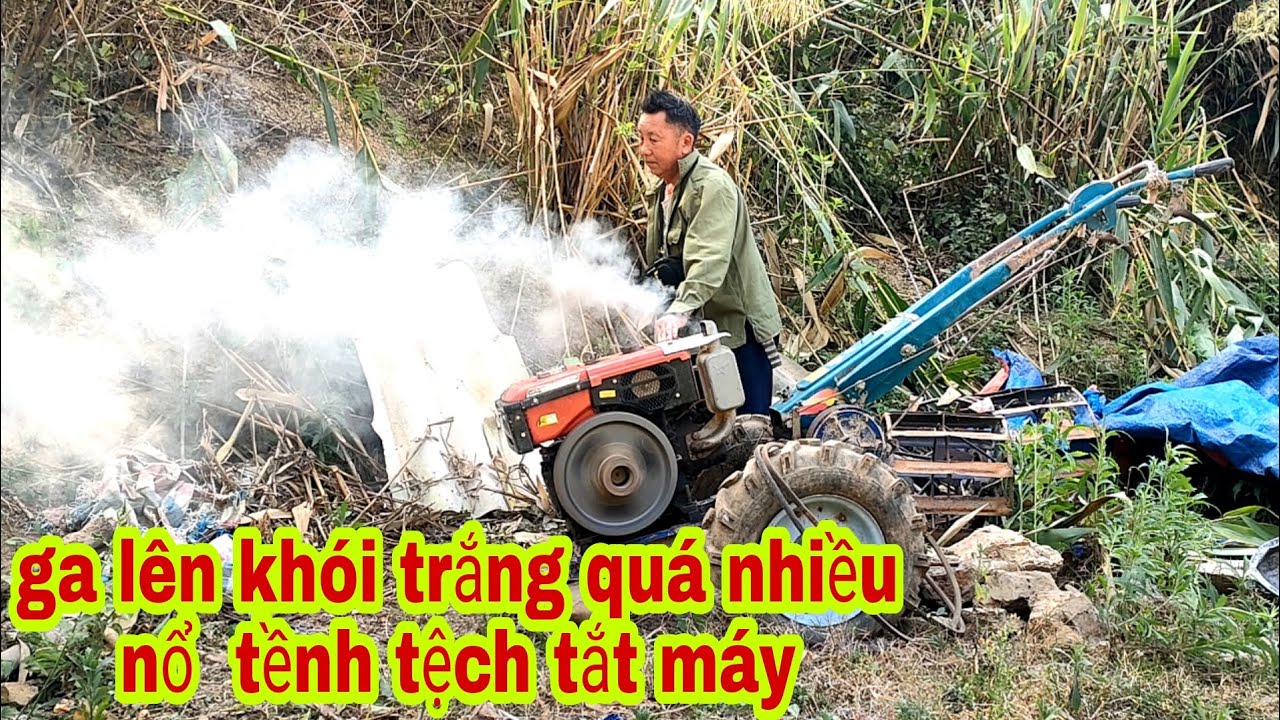 xử lý d8 ga lên khói trắng quá nhiều nổ tềnh tệch tắt máy