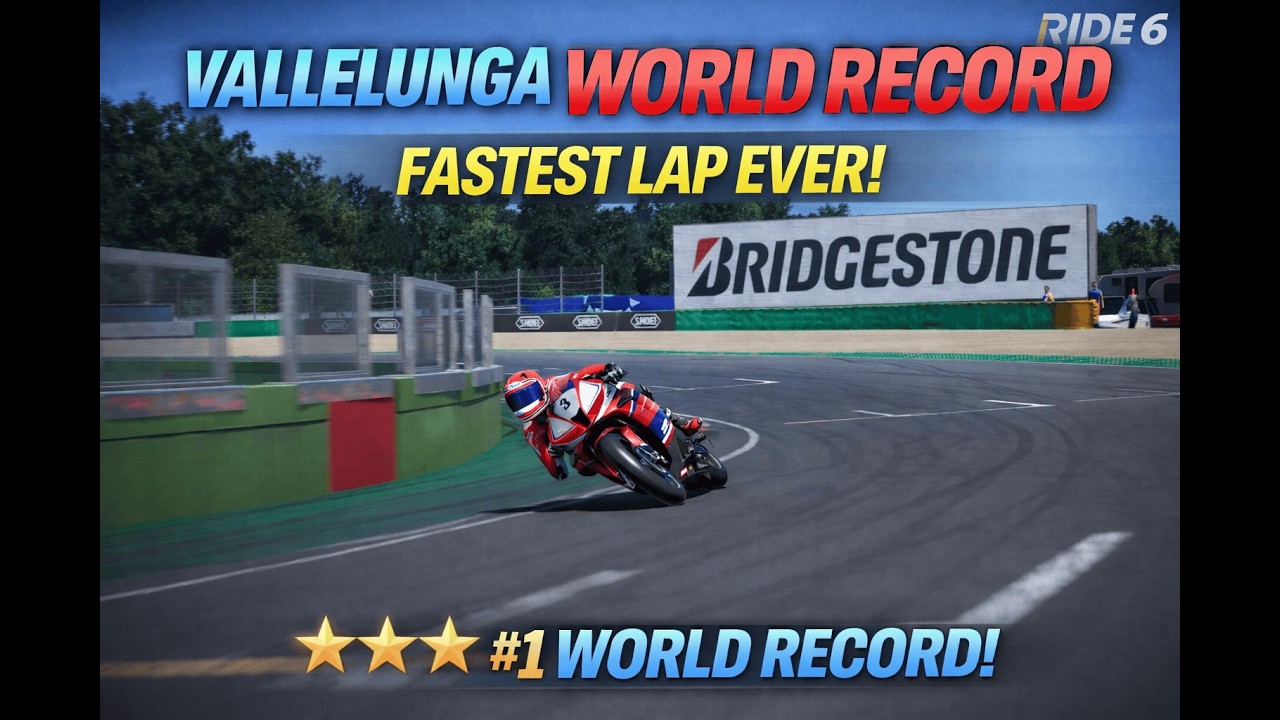 RIDE 6 HONDA CBR 600 RM WORLD RECORD  VALLELUNGA INTERNATIONAL