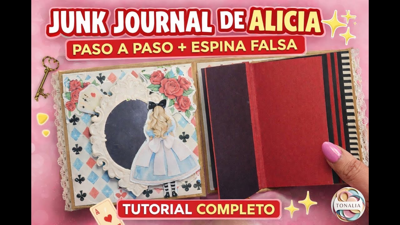 Mini Junk Journal de Alicia ✨Tutorial Paso a Paso con Espina Falsa
