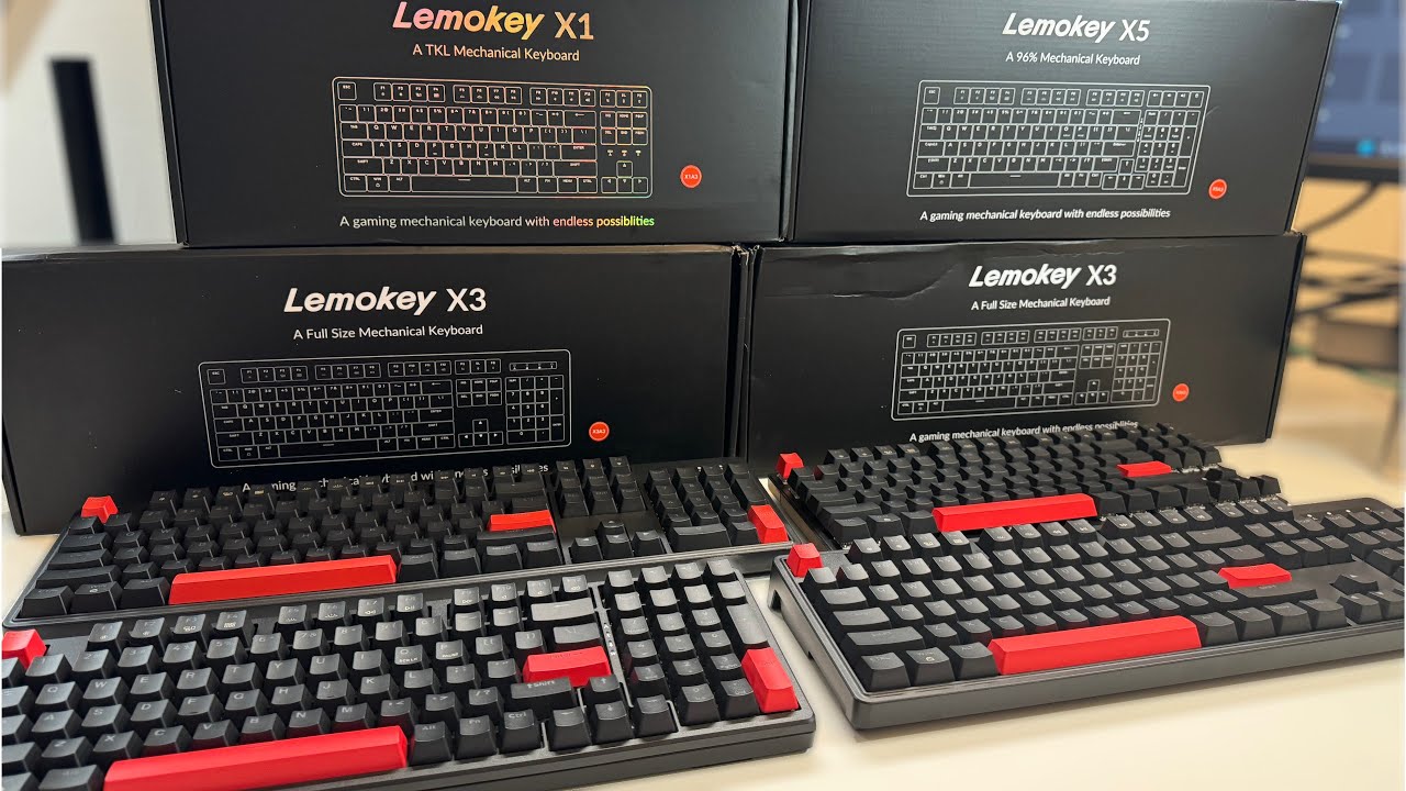 LOW COST ALERT  -   Lemokey X1, X3, X5 Mechanical Keyboard Review