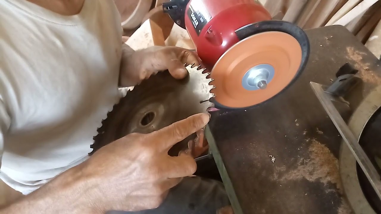 como amolar disco de serra circular
