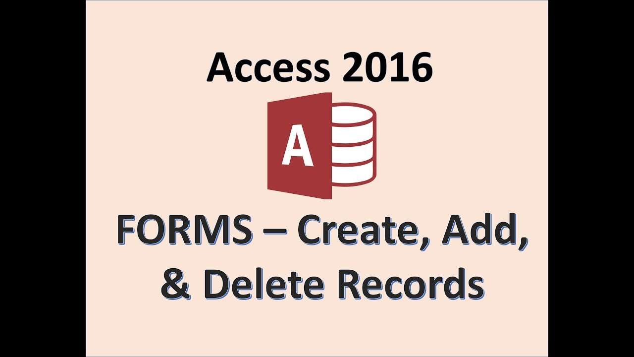 Access 2016 — Создание форм — Кнопка «Новая запись» — Как добавить, удалить, изменить дизайн и фо...