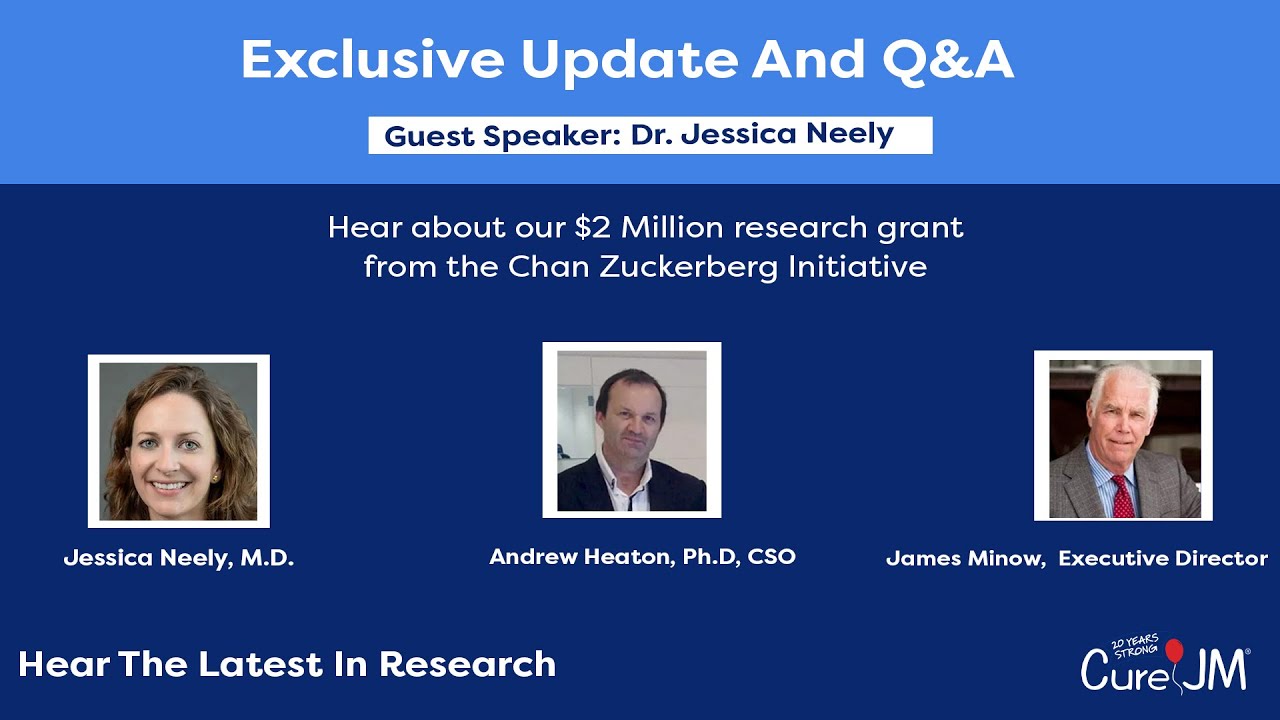 Exclusive Update Q&A Hear About our $2 Million research grant from Chan Zuckerberg