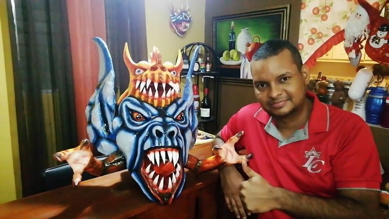 COMO HACER UNA MASCARA DE DIABLICO SUCIO